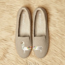  Mocasini din tricot Terry VIVAIA Latte - Lama