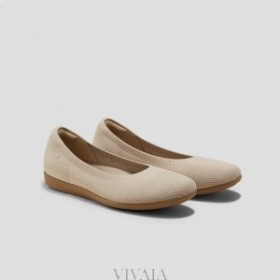 VIVAIA Pantofi cu vârf rotund (Claire Walker) Pantofi plat Almond