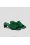  Sandále VIVAIA Square-Toe Block Heel Slides (Jade) Zelené
