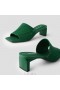  Sandále VIVAIA Square-Toe Block Heel Slides (Jade) Zelené