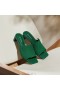  Sandále VIVAIA Square-Toe Block Heel Slides (Jade) Zelené