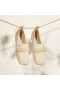  VIVAIA Square Cap Knot Loafers-Cream Ivory Poltopánky Biela