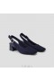 Sandále VIVAIA Square-Toe Block Heels (Melody Slingback) Navy