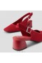  Sandále VIVAIA Square-Toe Block Heels (Melody Slingback) Červené