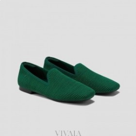  Nízke topánky VIVAIA Square Cap Loafers (Samantha) Zelená