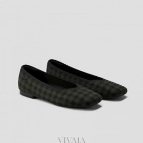  Štvorcová čiapka VIVAIA V-Cut Flats (Margot 2.0) Ploché topánky Olive Green