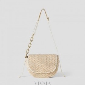 Crossbody kabelka VIVAIA Sofia-Mandľová háčkovaná taška cez rameno Mandľová háčkovaná