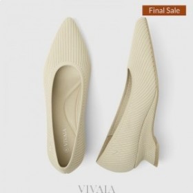  Špicatá čiapka VIVAIA Striped Topánky na klinovom klinu Biela