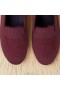  VIVAIA Loafers Bordeaux pletene mokasinke s okruglim vrhom od umjetne nerce - Medvjed