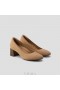VIVAIA Almond Cap Heel (Tamia Block Heel) Visoke cipele Nutmeg