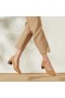 VIVAIA Almond Cap Heel (Tamia Block Heel) Visoke cipele Nutmeg