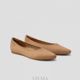 VIVAIA Balerinke na špic (Aria 5°) Ravne cipele Nutmeg