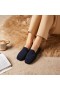  VIVAIA Square-Cap Faux Mink-Knit Loafers Marinblå