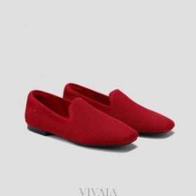  VIVAIA Square Cap Loafers (Samantha) Röd