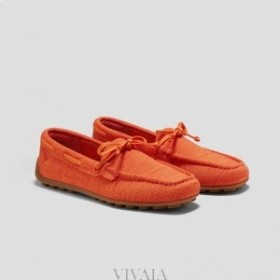  VIVAIA Square Cap Loafers (Jackie) Orange