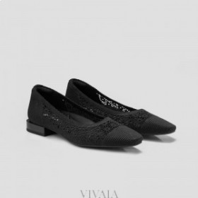VIVAIA Small Square-Toe Mesh Heels (Maelyn) High Shoes Black