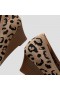 VIVAIA Kare Burunlu Kama (Margot Wedge Pro) Yüksek Ayakkabı Koyu Leopar