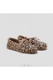  VIVAIA Kare Başlıklı Loafer'lar (Jackie) Alçak Ayakkabılar Koyu Leopar