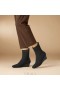  VIVAIA Kare Başlıklı Su Geçirmez Botlar (Margot Wedge Bootie) Botlar Siyah