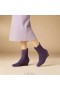  VIVAIA Kare Başlıklı Su Geçirmez Botlar (Margot Wedge Bootie) Botlar Patlıcan