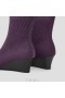  VIVAIA Kare Başlıklı Su Geçirmez Botlar (Margot Wedge Bootie) Botlar Patlıcan