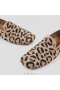  VIVAIA Kare Başlıklı Loafer'lar (Samantha) Alçak Ayakkabılar Koyu Leopar