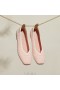 VIVAIA Kare Başlıklı V Kesim Düz Ayakkabı (Margot 2.0) Düz Ayakkabı Pembe