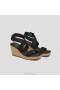  VIVAIA Kare Başlıklı Slingback Kamalı Sandaletler (Lyla) Sandaletler Siyah