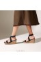  VIVAIA Kare Başlıklı Slingback Kamalı Sandaletler (Lyla) Sandaletler Siyah