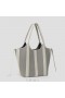  Bolso de mano VIVAIA Ella Tote-Crema Marfil y Negro Blanco Negro