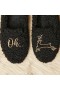  Mocasines de piel sintética reciclada con punta redonda en color negro de VIVAIA