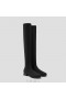  Botas por encima de la rodilla de lana impermeables con punta redonda VIVAIA (Madeline Pro) Botas negras