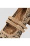  Tacones Mary Jane de punta cuadrada VIVAIA (Melody Pro Mary-Jane) Tacones altos con efecto serpiente