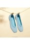  VIVAIA Square Cap V-Cut Flats (Margot 2.0) Zapatos planos azules