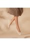 Zapatillas de running VIVAIA con punta cuadrada y corte en V (Margot Walker) Zapatos planos con rayas beige