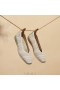 Zapatillas de running VIVAIA con punta cuadrada y corte en V (Margot Walker) Zapatos planos con rayas beige