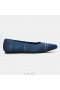  VIVAIA Zapatos planos con punta en forma de V y tacón de aguja en color azul