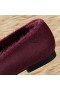  Mocasines de punto de visón sintético con gorro cuadrado VIVAIA, color burdeos - Bear