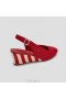  Sandalias de tacón de cuña con tiras cruzadas y puntera abierta VIVAIA Almond Cap (Tamia Slingback Wedge Pro) Sandalias rojas