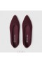  VIVAIA - Bailarinas de lana con puntera puntiaguda (especial de invierno) Zapatos planos rojos