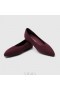  VIVAIA - Bailarinas de lana con puntera puntiaguda (especial de invierno) Zapatos planos rojos