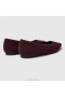  VIVAIA - Bailarinas de lana con puntera puntiaguda (especial de invierno) Zapatos planos rojos