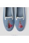  Mocasines con punta redonda y bordados VIVAIA (Audrey) Azul