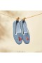  Mocasines con punta redonda y bordados VIVAIA (Audrey) Azul