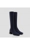  Botas hasta la rodilla de lana impermeables con punta cuadrada VIVAIA (Botas Rebecca Pro) Azul marino