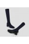  Botas hasta la rodilla de lana impermeables con punta cuadrada VIVAIA (Botas Rebecca Pro) Azul marino