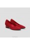 Zapatos altos de punta puntiaguda y tacón grueso VIVAIA (Tracy Pro) en color rojo
