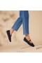 Zapatillas de running VIVAIA con puntera cuadrada Mary-Jane (Margot Walker Mary-Jane) Zapatos planos Azul marino