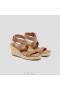  Sandalias de cuña con tira trasera y punta cuadrada VIVAIA (Lyla) Sandalias Nuez Moscada