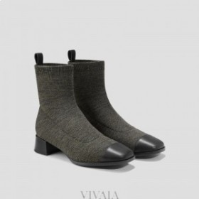  Botas impermeables con tapa cuadrada VIVAIA (Madison) Botas Verde oliva oscuro Negro